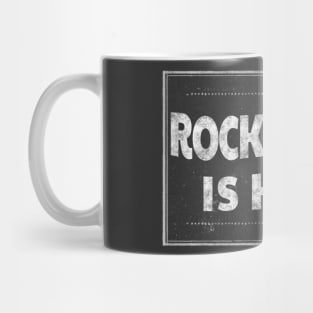 Rock 'N' Roll Is King - Typography Design Mug